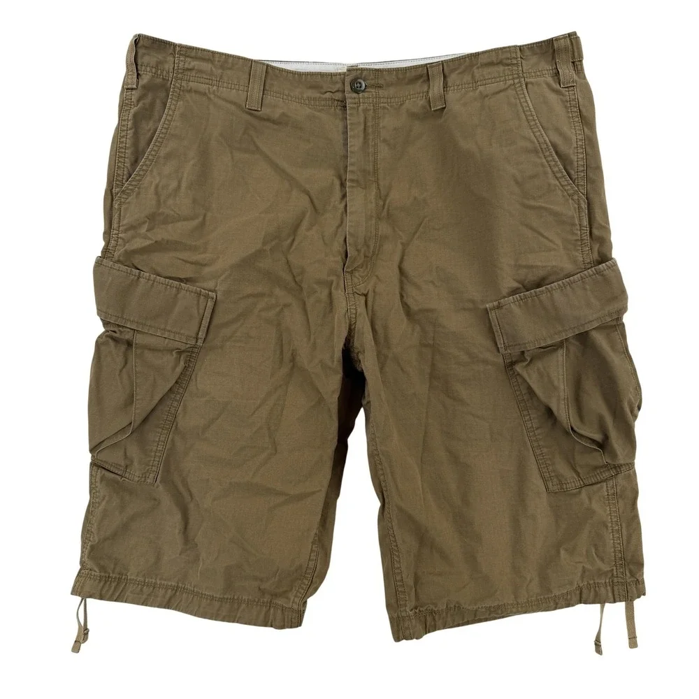 Levi's Cargo Shorts Mens 40 Brown Cotton Canvas 12 Inseam Utility Casual